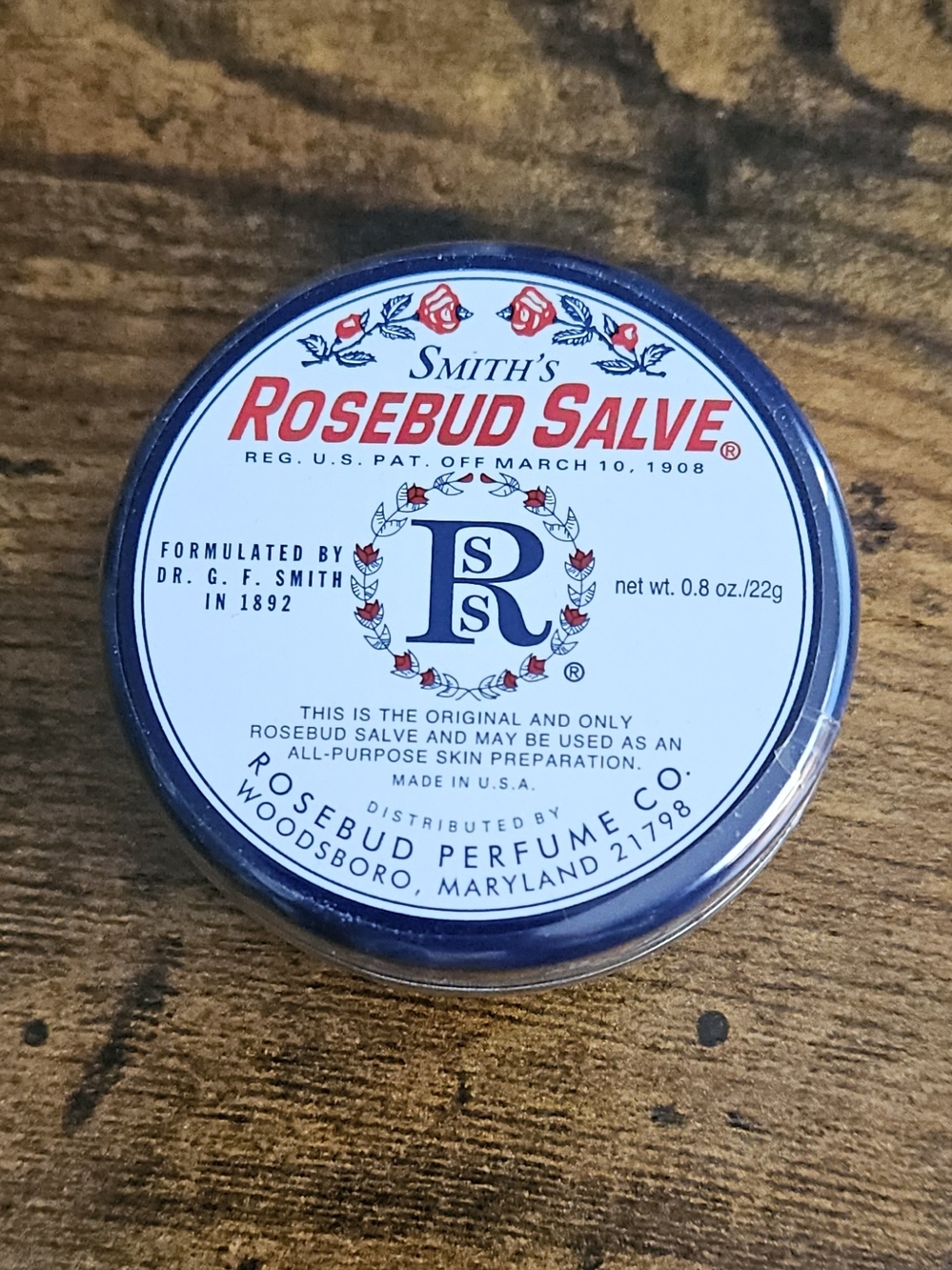Smith's Rosebud Salve Lip Balm & Skin Salve - White